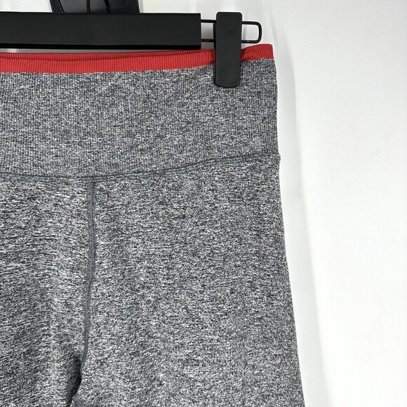 Athleta Andes High Rise Seamless Stretch Tights Leggings Grey/Red Medium - Picture 4 of 9